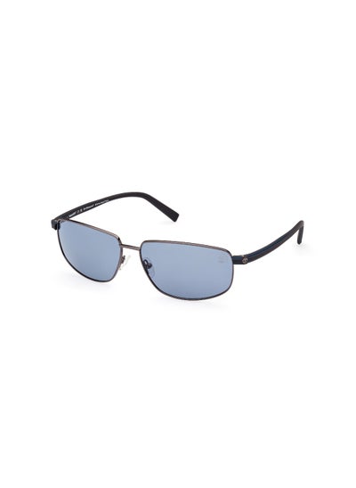 اشتري Men's Rectangular Shape Metal Sunglasses TB932508D65 Lens Size: 65 Millimeter - Smoke Gunmetal في الامارات