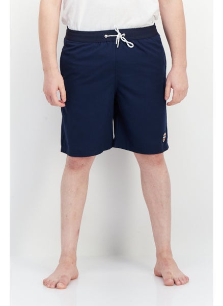 اشتري Men Brand Logo Board Shorts, Navy في الامارات