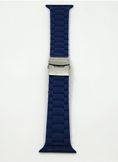 Buy Apple Watch Band49mm 45mm 44mm 42mm Watch Strap Band Waterproof Watches Band With Stainless Steel Buckle - Blue in Egypt