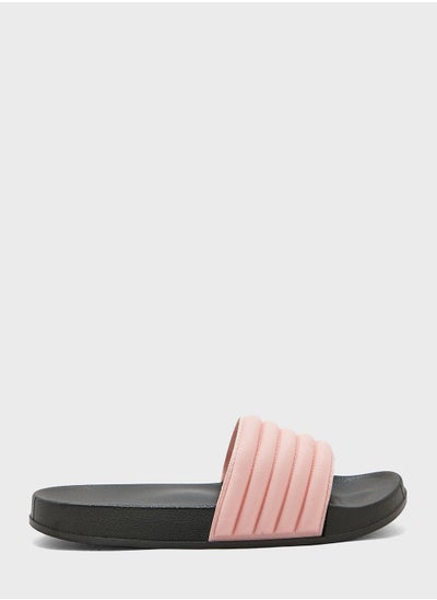 اشتري Striped Strap Slides في الامارات