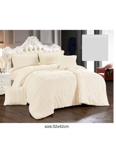 Buy 6-piece plain two-piece mattress with large filling It uses two sides, soft fur once in Saudi Arabia