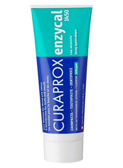 Buy Curaprox Enzycal Fluoride Free Toothpaste Enzycal 1450 75ml in UAE