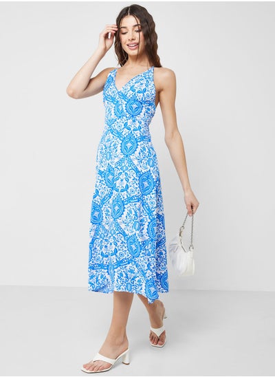 اشتري Strappy Print Dress في الامارات