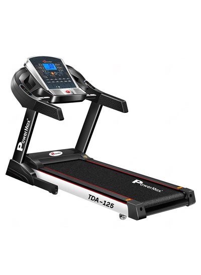 Buy PowerMax Fitness TDA-125 SERIES (4.0HP Peak) Motorized Foldable, Electric Treadmill【LCD Display | BMI | Spring Resistance】Running Machine For Max Pro-Workout By Walk, Run & Jog At Home in Saudi Arabia