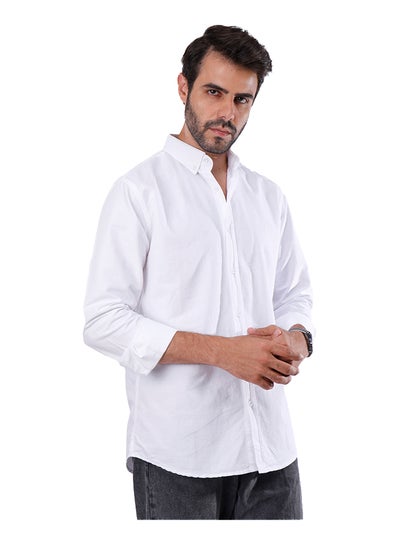 Buy Coup Regular Fit Basic Shirt For Men Color White in Egypt