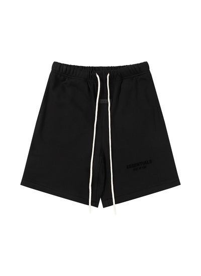 اشتري ESSENTIALS Silicon Print Shorts Unisex Black في السعودية