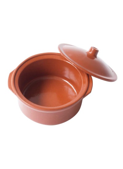 Buy Spanish Clay Pot Cocotte Mud Pot 25cm in UAE