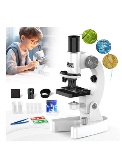 Microscope for Kids, 200x-4800x Microscope, with Slides and Accessories ...