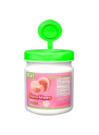 Buy Baby Wet Wipes Storage Box Plastic Refillable Reusable Container Jar Can Shaped With 250 Wet Wipes Sheets For Car Bathroom Living Kitchen Room; Baby Face Cleaning Wipes(Po8Green) in Saudi Arabia