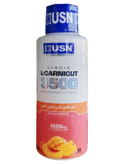 Buy L-Carnicut 3500 Peach Mango 30 Servings 450ml in UAE