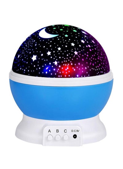 اشتري Starry Night Light Rotating Moon Stars Projector Multicolor في الامارات