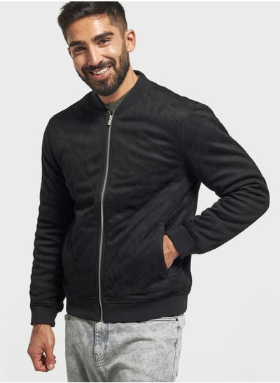 Buy Mandarin Quilted Jacket in UAE