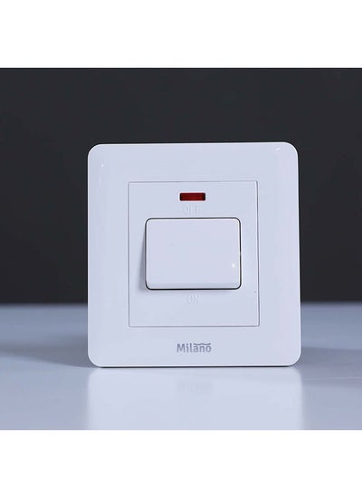 اشتري Danube Home - Milano 20A Dp Switch With Neon Wh Ps في الامارات