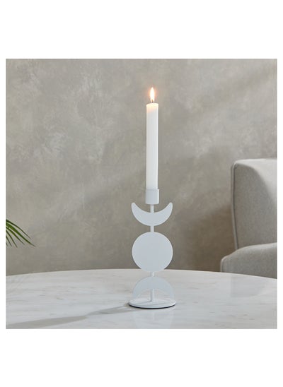 Buy Blenko Half Moon Metal Candleholder 8 x 20 x 8 cm in Saudi Arabia