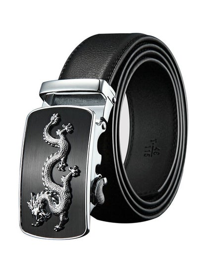 Buy Genuine Leather Belt Dragon Pattern Belt in Saudi Arabia