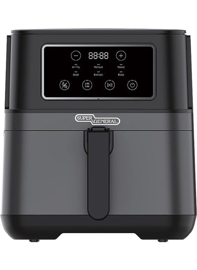 اشتري General Air Fryer, 5.5L,1550W-1850W, SGAF-5501, 6 Preset Programs, LED Display, 1-Year Warranty في الامارات