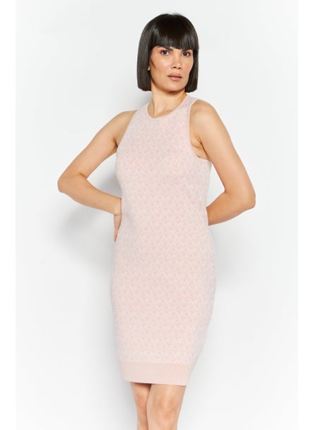 اشتري Women Textured Mini Dress, Pink في الامارات