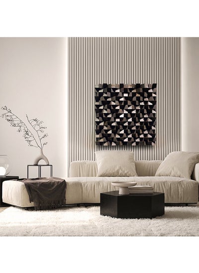 Buy Dark Brown Soundproof Wall Art By Woodeometry in Egypt