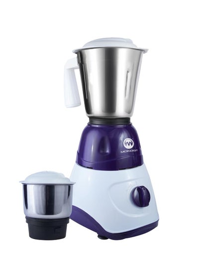 Buy 2 In-1 Blender, 18000 RPM Turbo Motor, Durable ABS Body, Stainless Steel Blade And Jars, 3 Speeds + Pulse, Perfect For Dry And Wet Fine Grinding, Mixing And Juicing Made In India 1.2 L 550 W MH851MG W in Saudi Arabia