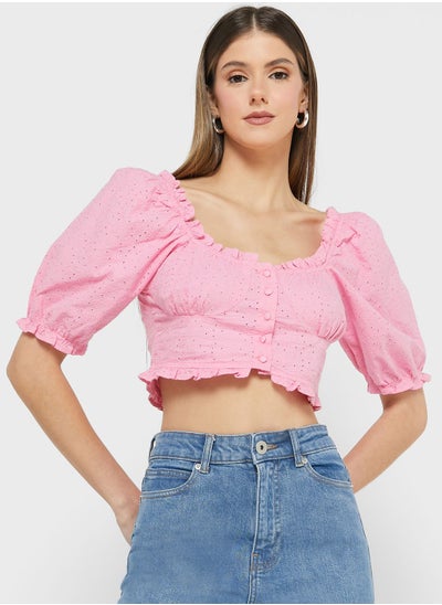 Buy Broderie Anglaise Top in UAE