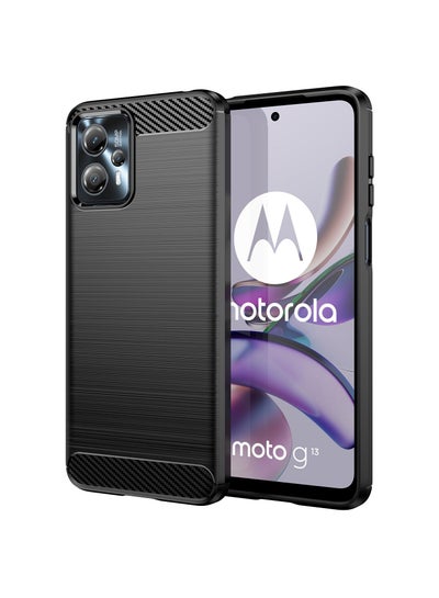 Buy Protective Case Cover for Motorola Moto G13 4G/G23 4G Black in Saudi Arabia