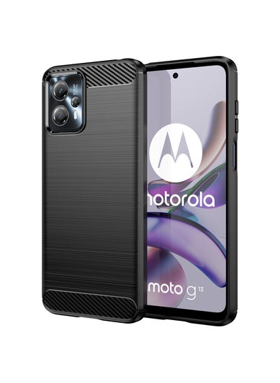 Buy Protective Case Cover for Motorola Moto G13 4G/G23 4G Black in Saudi Arabia