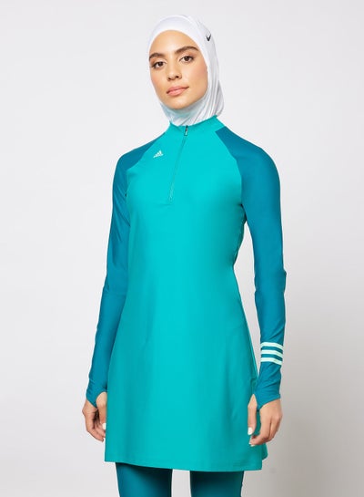Buy 3-Stripes Colourblock Swim Long Sleeve Top in Saudi Arabia