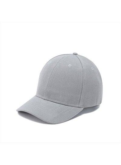 Buy Kids Boy Girl Baseball Cap Hat Soft Lightweight Adjustable Size for 2-9 Years (Grey) in UAE