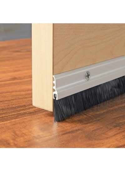 Buy Door Bottom Seal Brush White 90Cm With Screw Under Door Seal For Exterior/Interior Doors Door Seal Sound Proof Under Door Draft Blocker Dust And Noise Repellent in UAE