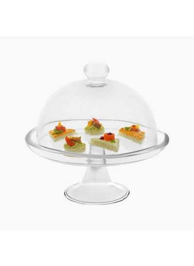 Buy Glass Barena Cake Stand with Glass Lid in Egypt