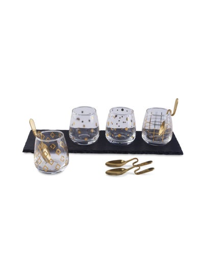 Buy Cuisineart 9-Piece Dessert Set - Clear in UAE