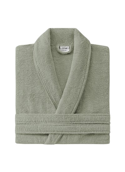 Buy Luxurious Essentials Nile Green XL Bathrobe - Soft, Absorbent, Comfortable - Unisex - Yataş Bedding in UAE