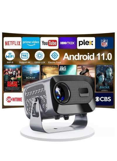 Smartbarry Premium Mini Projector Electric Focus Android 11.0 4K ...