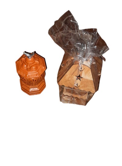 Buy Wooden buggy and tomato lantern that sings Ramadan songs + plastic lantern that sings Ramadan songs + plastic lantern that sings Ramadan songs honey brown color in Egypt