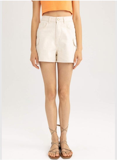 اشتري Woman Mom Fit Denim Short في الامارات