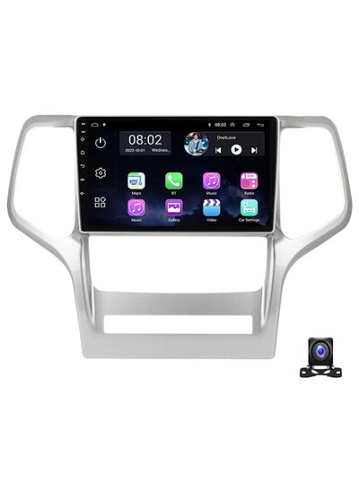 Buy Android Car Stereo for Jeep Grand Cherokee WK 2008-2013 2GB RAM 32GB ROM 9 Inch Support Apple Carplay, MirrorLink WiFi BT, 2.5D IPS Touch Screen with AHD Camera Included in UAE