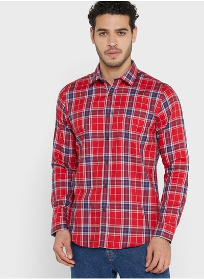 Buy Checked Superfine Mercerized Shirt in Saudi Arabia