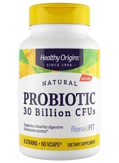 اشتري Probiotic 30 Billion CFUs Supports a Healthy Digestive & Immune System 8 Strains Dietary Supplement - 60 VCAPS في الامارات