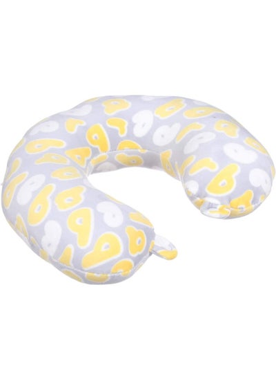 Buy Comfy Neck Support Soft Fiber Travel Neck Pillow U-Shape For Car, Travel, Office,Airplane and Gifts Yellow in Egypt