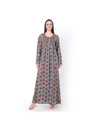 اشتري SMOKING DESIGN WITH BUTTONED RAYON BIG DOTS ARABIC JALABIYA KAFTAN في السعودية