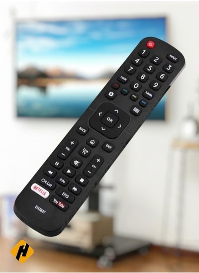 Buy Remote Control Replacement And Backup Accessory For Hisense Television Black in UAE