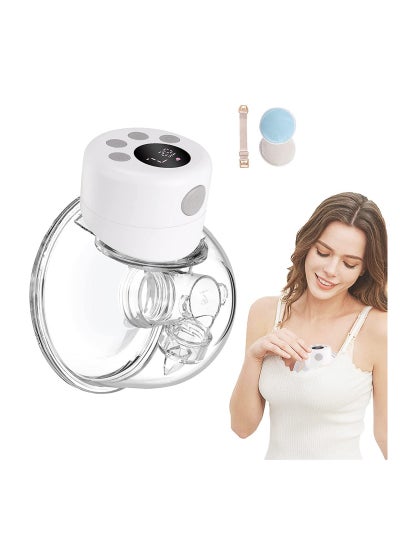 Wearable Breast Pump Electric Hands-Free Portable Breastfeeding Breastpump,  Spill-Proof Ultra-Quiet Pain Free Breast Pump with 2 Mode & 9 Levels, 27mm  