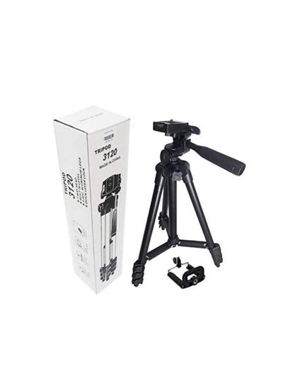 اشتري Tripod Stand 55" Extendable Mini Cell Phone Tripod with Portable Pouch Bluetooth Remote Shutter and Phone Mount for iPhone/Android Phone/Gopros/DSLR Cameras（3120） في الامارات