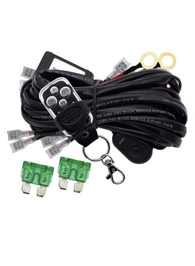 LED Work Lights Bar Remote Wiring Harness Kit 12V 40A LED Lights Remote ...