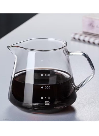 اشتري سيرفر ابريق تقديم القهوة زجاجي سعة 600 مل في السعودية