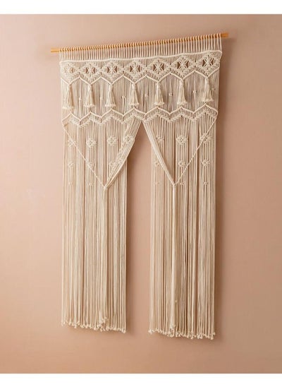 Buy Macrame Curtain, Macrame Wall Hanging Door Curtain Wedding Backdrop Window in Egypt