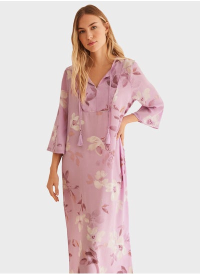 Buy Floral Printed Kaftan Dress in UAE