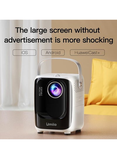 Buy Portable Chip Intelligence 5G Projector Support WiFi, Bluetooth HD With Aspect Ratio For Home in UAE