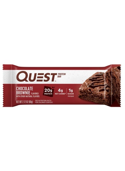 Buy Protein Bar, Chocolate Brownie, 1 Bar, 21g Protein, Low Calories in UAE