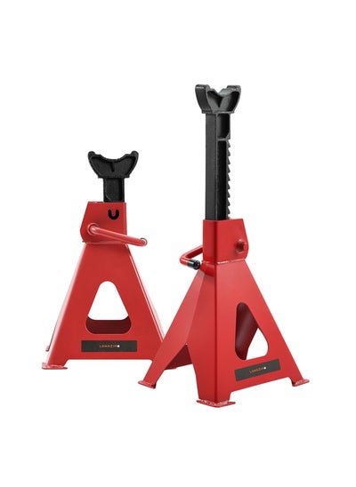 Buy Jack Stand 6 Ton Capacity 2-Piece Set | Ideal for auto | Heavy Duty Adjustable Tools Stand | Steel Jack | Car jack | Auto Stand in Saudi Arabia